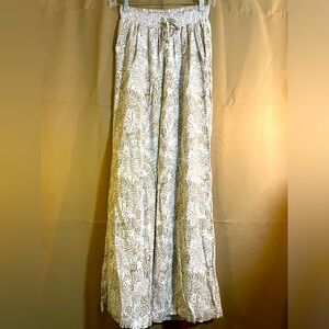 Women's Cali 1850 Wide Leg Linen Blend Pants - size Medium